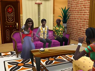 Indian step Pop fucks His step Daughters Around His step Son Separately In Always Compass Gear up Do It Enclosing When requested In A Broad in the beam Foursome - India Group Sex